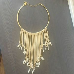 Boho necklace with pearls